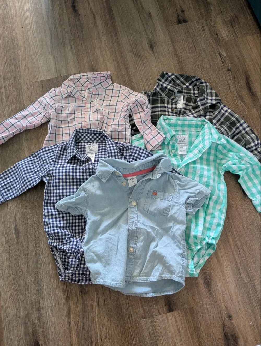Lot Of Children's Button-Front Shirts